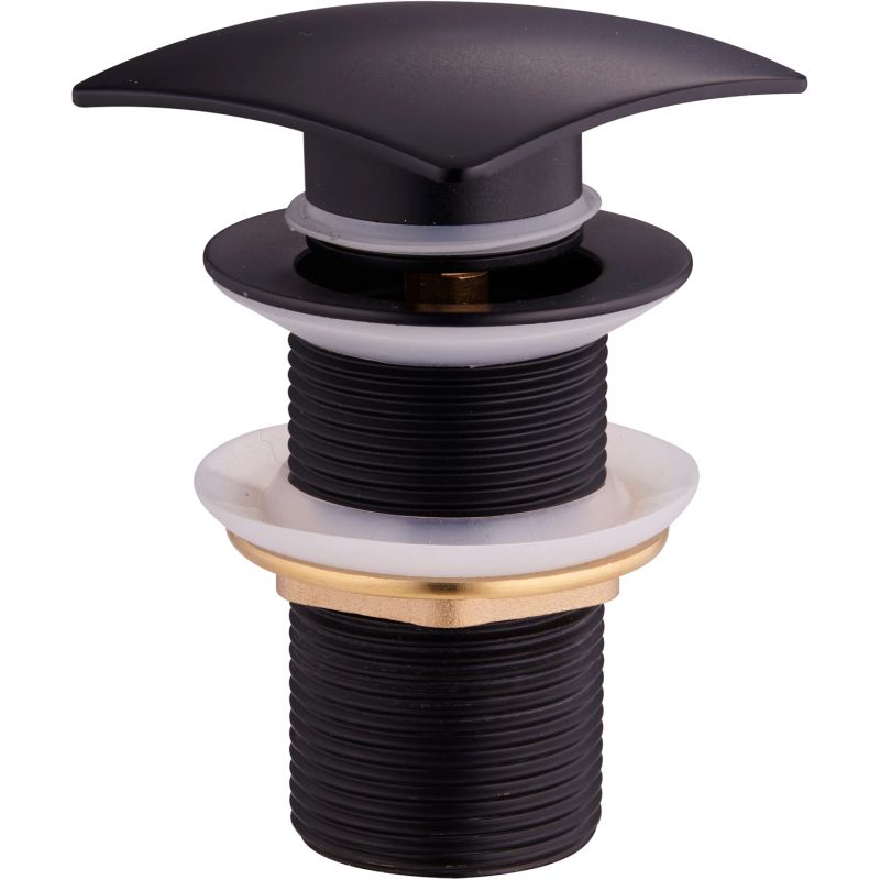 Mexen kvadratisk almindelig prop i sort, 1 stk.