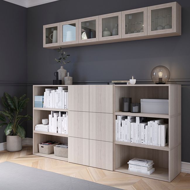 GoodHome Atomia korpus 35 x 37,5 x 75 cm i egetræ