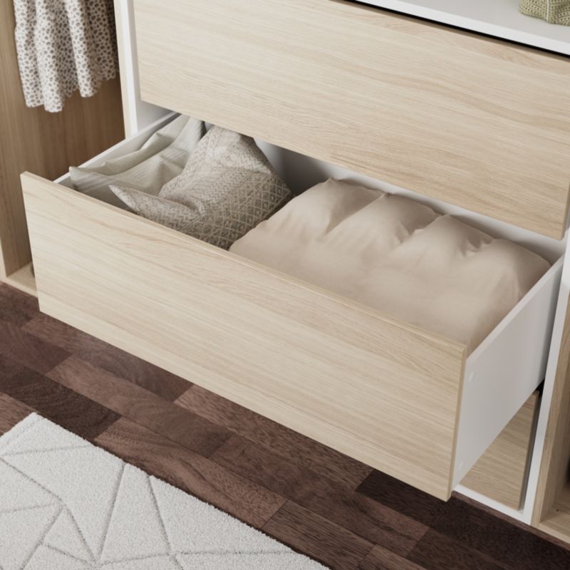 GoodHome Atomia korpus 58 x 225 x 100 cm grå eg