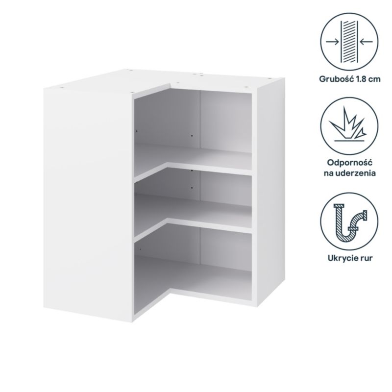 Hjørneskabskorpus til køkken GoodHome Caraway 90/90 63 cm