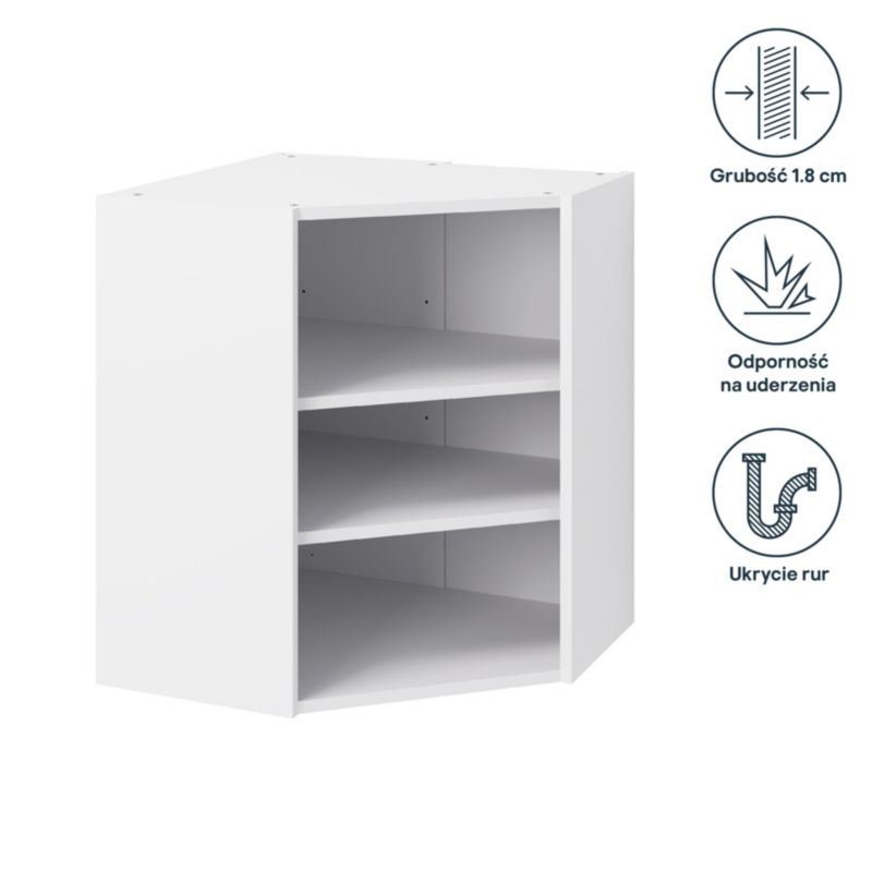 Hængende hjørneskabskorpus til køkken GoodHome Caraway 63 cm