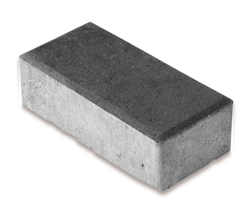 Polbruk rektangulær flise 4 cm grafitgrå