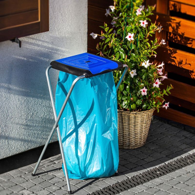 KADAX affaldssorteringsstativ med 1 plads til 120L sække, stel