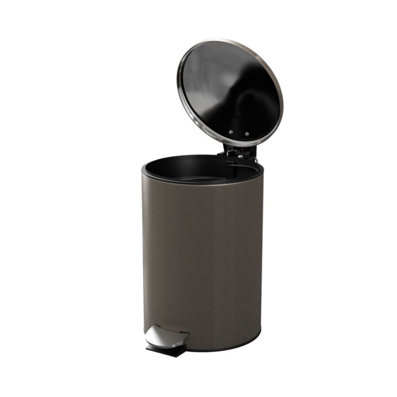 GoodHome Koros badeværelsesaffaldsspand med soft-close 3 l titanium