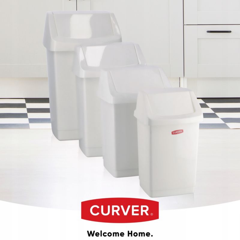 Affaldsspand Curver Click-IT 15L, hvid