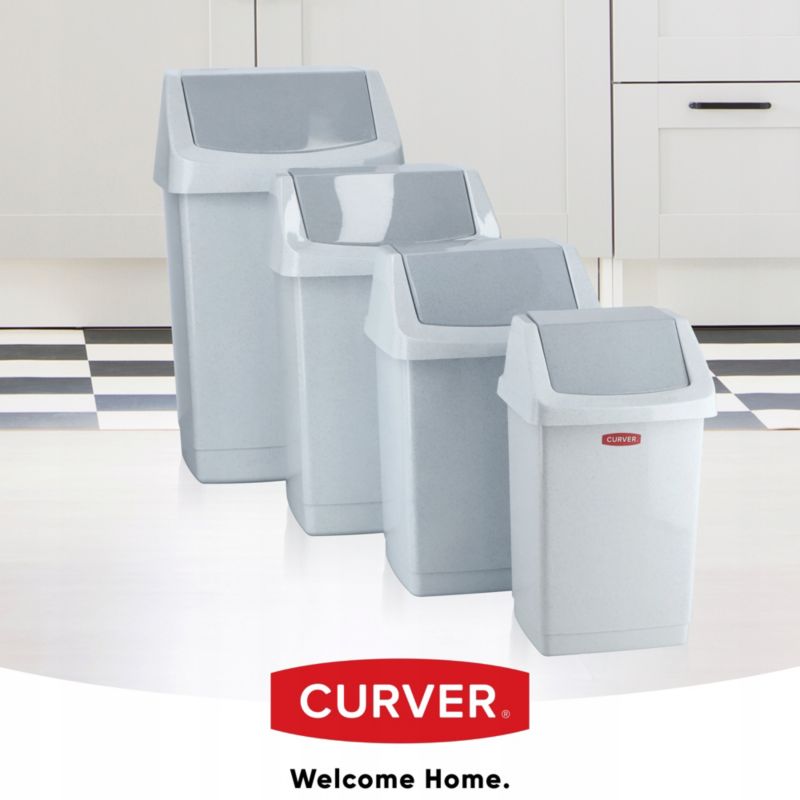 Curver Click-IT affaldsspand 9L, grå, 1 stk.