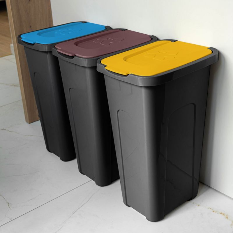 KADAX affaldsspande 30L til affaldssortering, sæt med 3 stk.