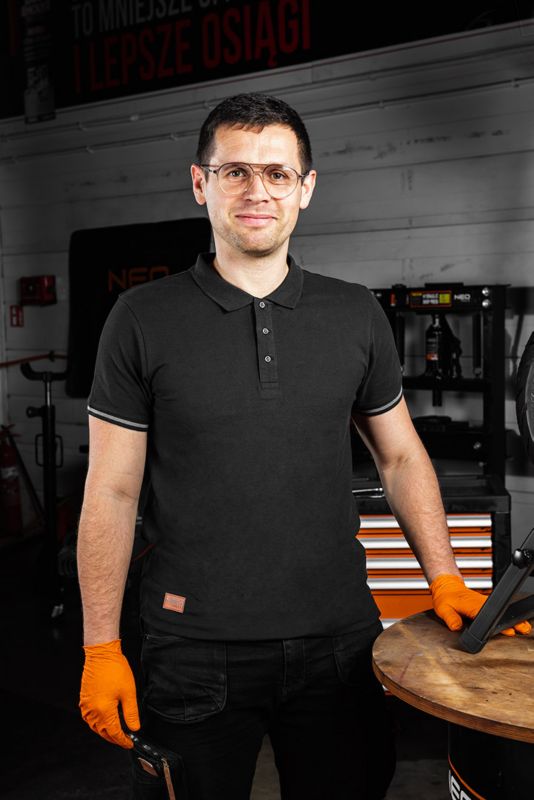 Polo t-shirt Denim 100% bomuld XXL sort 1 stk.