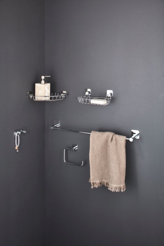 Hjørnekurv GoodHome Koros krom