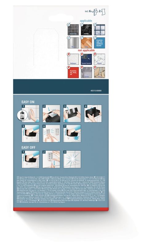 Rektangulært tesa Lavaa S kurv i mat-sort