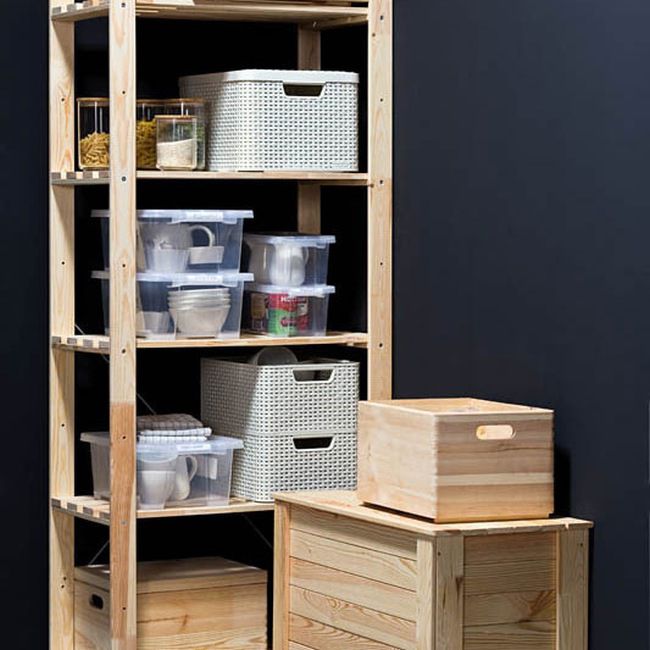 Curver Style L kurv med låg i creme