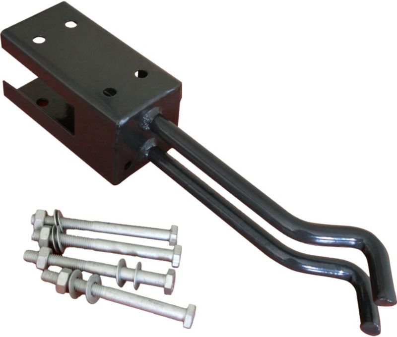 Stålfundament til Blooma Neva stolpe 7 x 7 x 40 cm grå