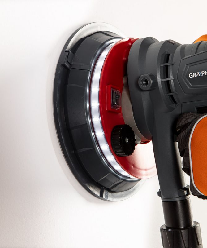 Slibeskive med velcro GRAPHITE 180 mm korn K80 5 stk.