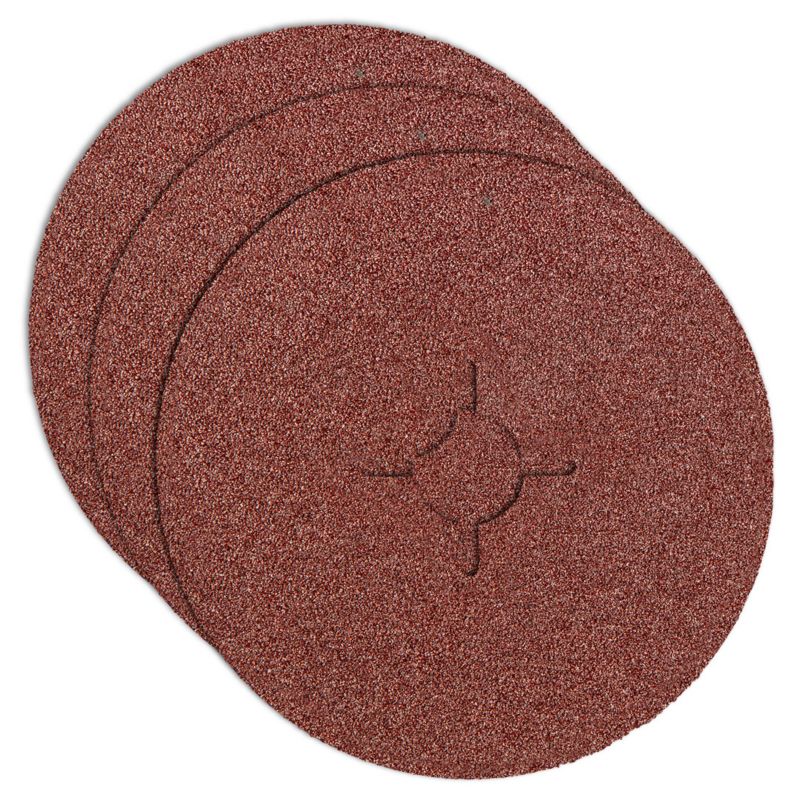 Fiberslibeskiver GRAPHITE 125 mm korn 80, 1 sæt