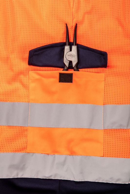 NEO TOOLS S unisex korte advarsels-shorts med høj synlighed, 1 stk.