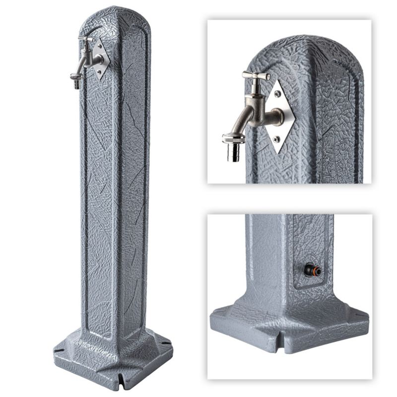 Kadax tanker udendørs vandhane med stander, hane og ventil – vandpost til haven