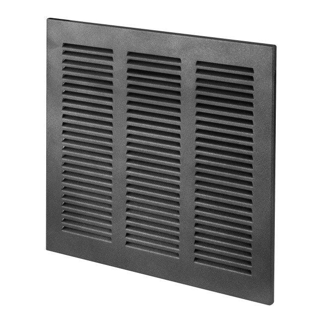 Dekorativ metalrist 24 x 24 cm i grafitgrå