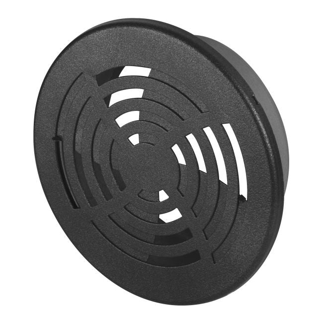 Dekorativ metalrist Ø 12,5 cm med grafitgrå jalousi