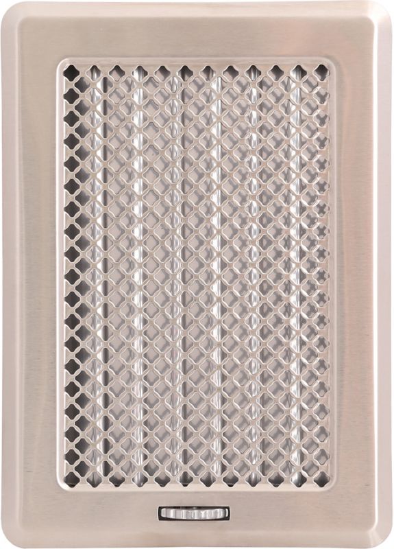 Pejserist KZ3-CM-CH 175x245 mm Børstet Krom med Jalusi
