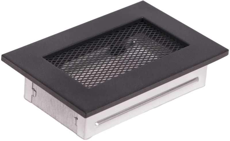 Grafitsort kaminrist 11 x 17 cm