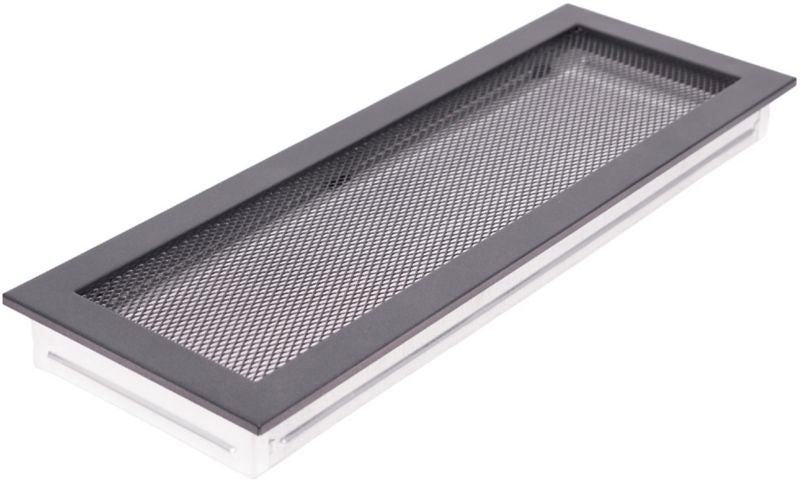 Grafitsort kaminrist 17 x 49 cm