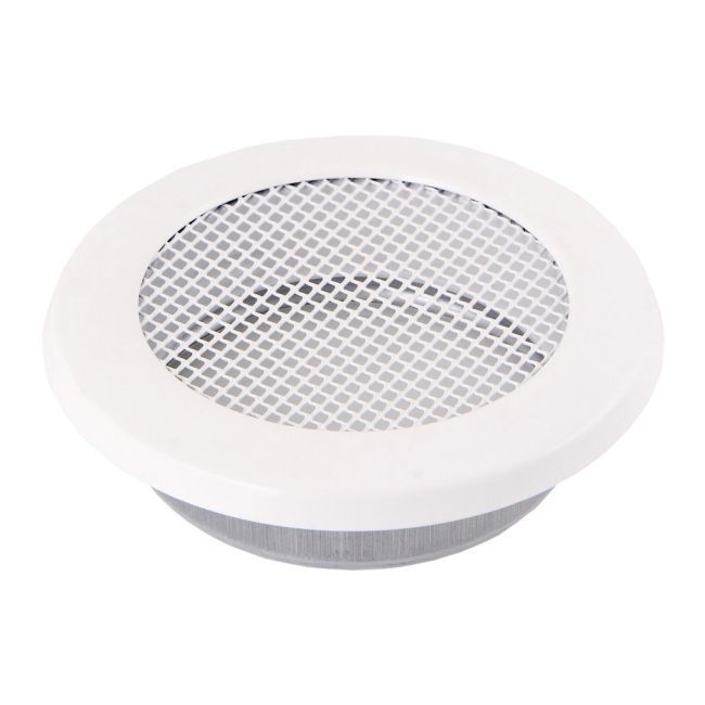 Rund ventilrist Parkanex 125 mm hvid