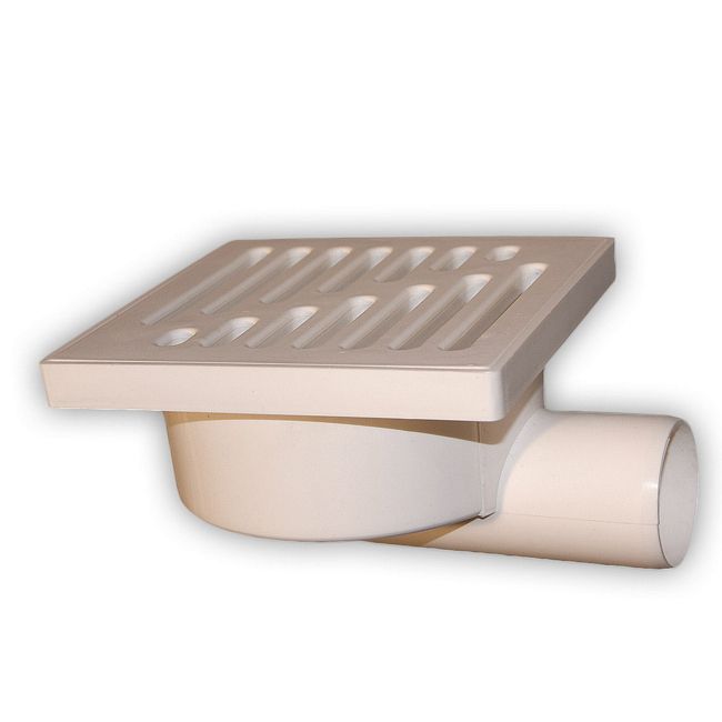 Gulvafløgsrist med sideløb 50 mm