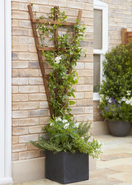 Skrå gitterskærm 120 x 68 cm