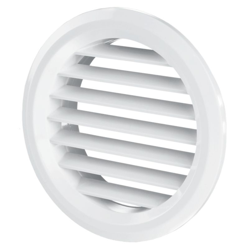 Vents ventilationsrist 47 mm skrå hvid 2 stk.