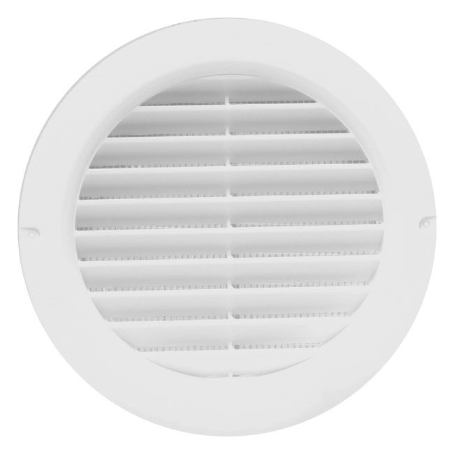 Rund ventilationsrist Vents Ø 150 mm hvid