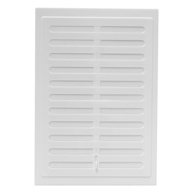Vents ventilationsrist med justerbar lukning 140 x 210 mm hvid