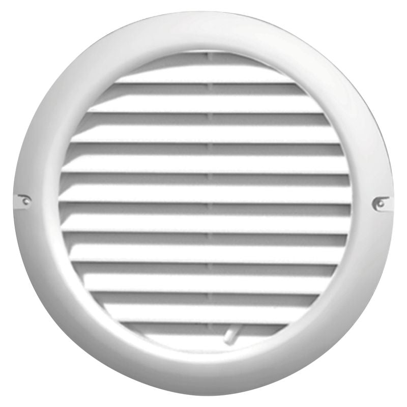 Vents ventilationsrist med justerbar lukning Ø 100 mm hvid
