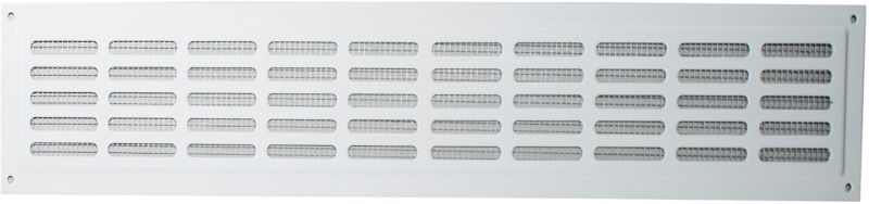 Ventilationsrist med net Vents 474 x 80/10-3 hvid