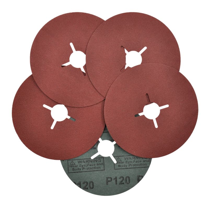 Universal fiberkapsel til slibemaskiner 125 mm P120, 5 stk.