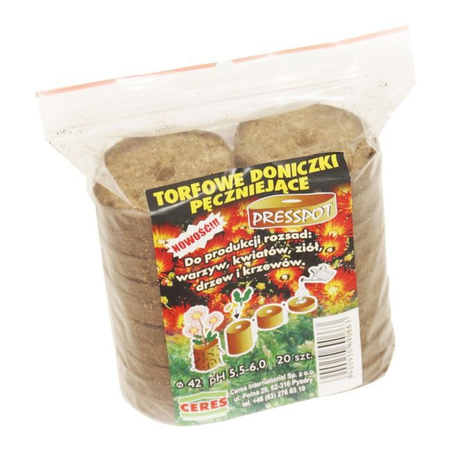 Tørvskiver pH 6 4,2 cm 20 stk.