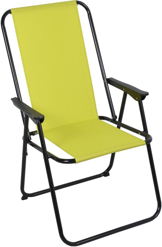 Højt turstol til have og camping Oler garden i limegrøn