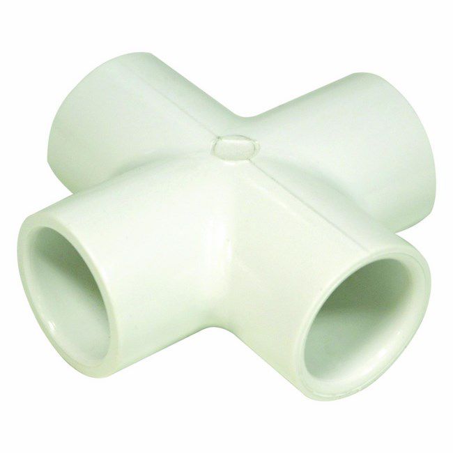 PVC-kryds USMetrix 1/2" KW/KW/KW/KW