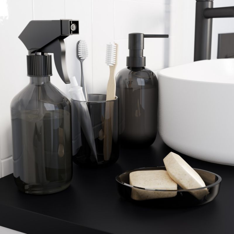 GoodHome Levanna glas i røgfarvet finish