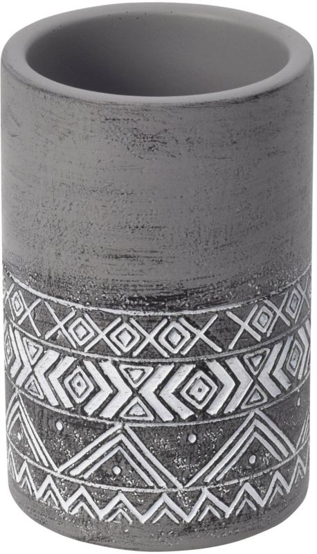 Bisk Lomo badeværelsesbæger i grå