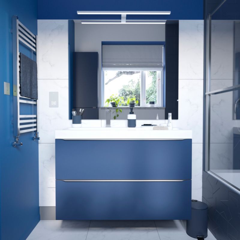 GoodHome Koros badeværelsesbæger i marineblå