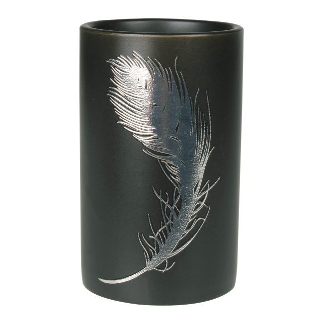 Sort badeværelsesbæger Piume