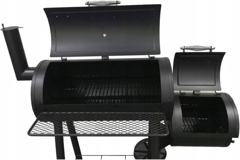 Kulgrill Edmonton med Røgeovn 122x66 cm Sort