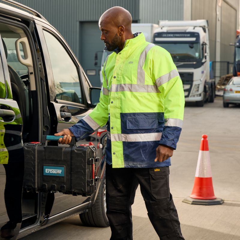 Reflekterende jakke Site Shackley gul XXL