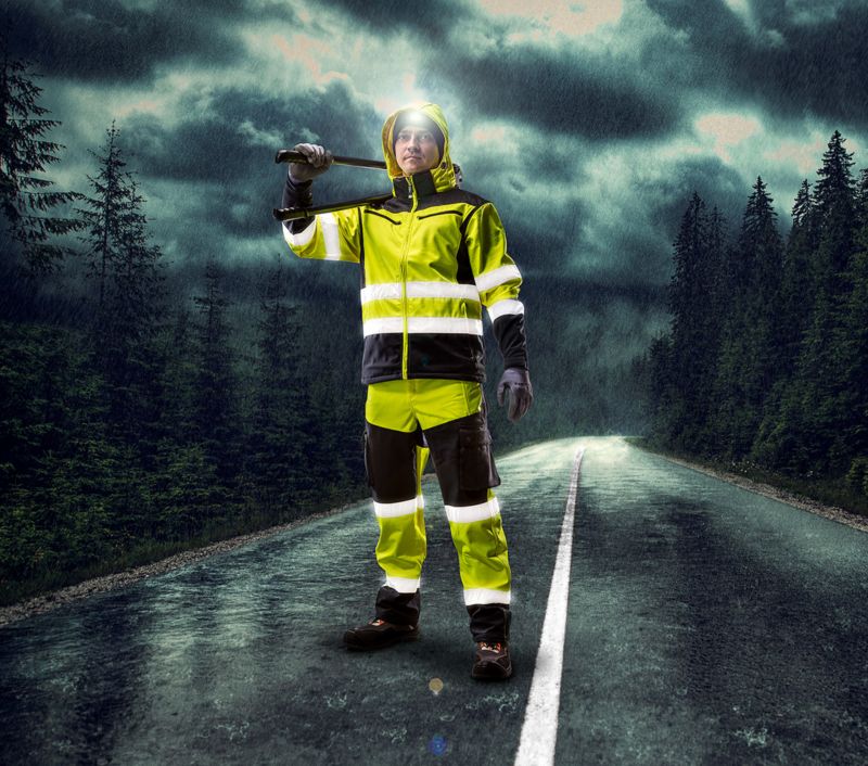 NEO TOOLS arbejdssjakke med høj synlighed str. S gul 1 stk.