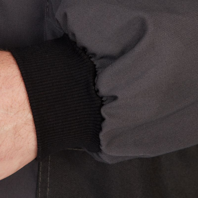 Grå-sort arbejdjakke M