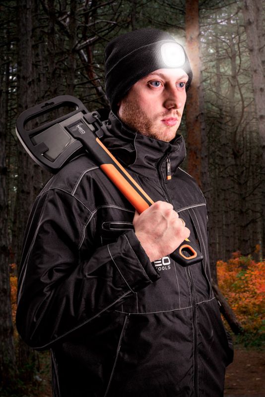 NEO TOOLS vinterarbejdsjakke vind- og vandtæt, str. XXL, sort, 1 stk.