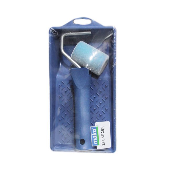 Malerulle- og bakke sæt med flock-rulle 5 cm, Ø 35 mm