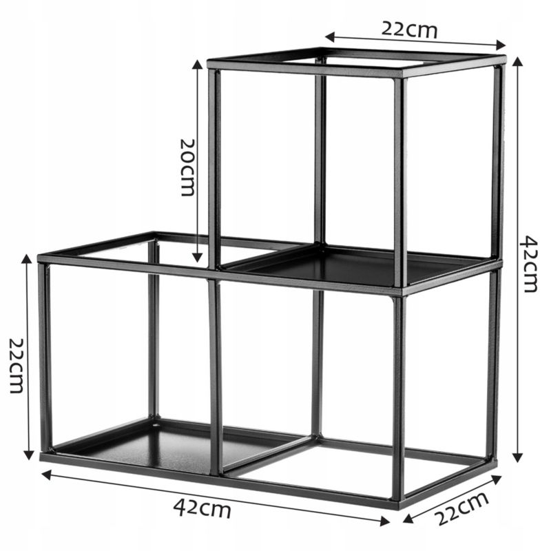 KADAX stående metal planteholder modulopbygget loftstil 20 cm 1 stk.