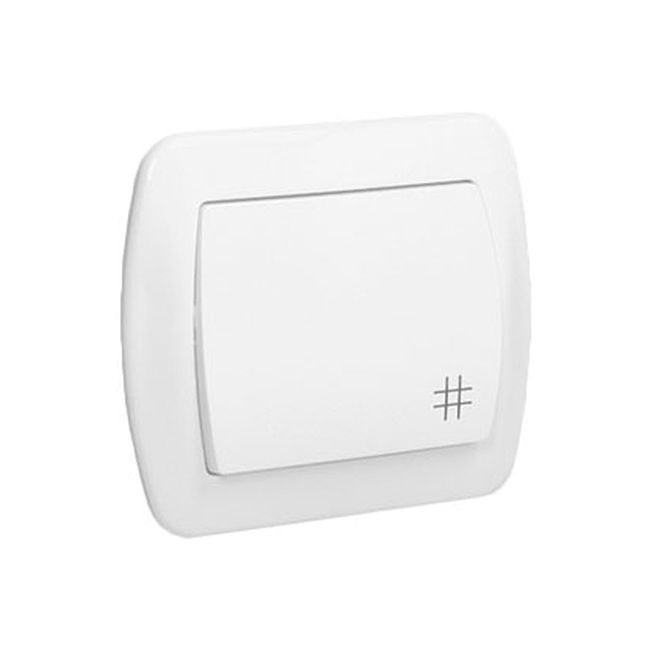 Krydsafbryder Kontakt-Simon Akord hvid