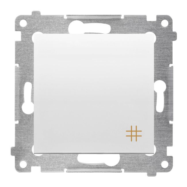 Krydsafbryder Kontakt-Simon S54 hvid